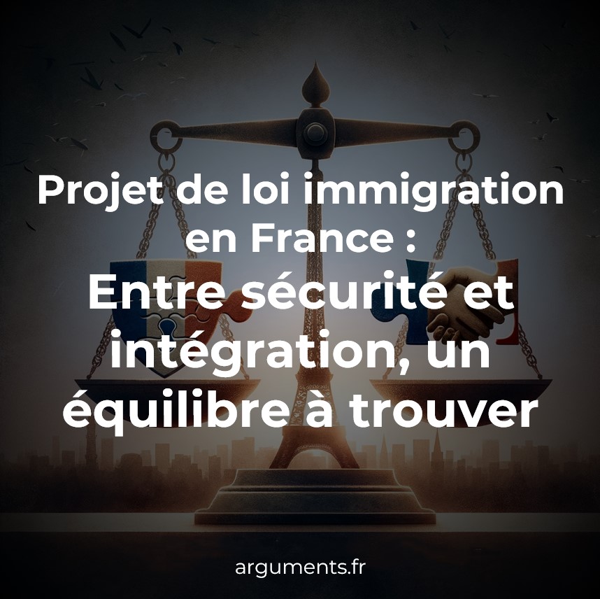 Projet de loi immigration en France Entre sécurité et intégration, un